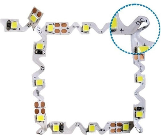 Atman LED-Streifen 12V Kaltweiß Licht 5m Typ SMD2835 mit Netzteil