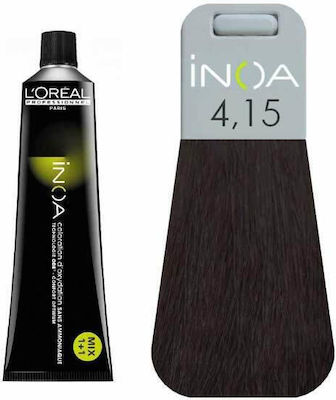 L'Oreal Professionnel Inoa 4.15 Καστανό Σαντρέ Ακαζού 60ml