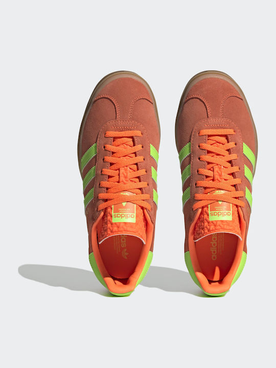 Gazelle Bold Flatforms Sneakers Solar Orange / Solar Green / Gum M2