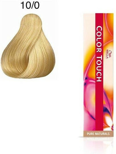Wella Color Touch Pure Naturals Προσωρινή Βαφή Μαλλιών Χωρίς Αμμωνία 10/0 60ml