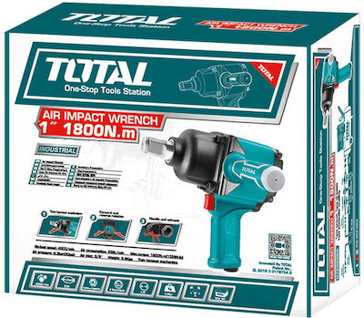 Total TAT41112 Luftschlagschrauber 1" mit maximalen Drehmoment 184kgm