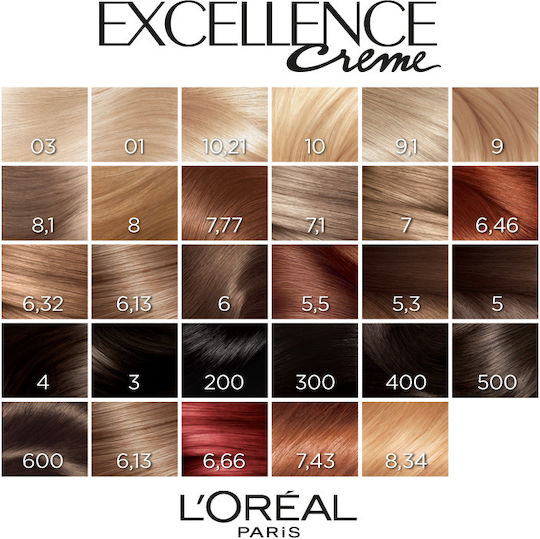 L'Oréal Professionnel Excellence Creme Βαφή Μαλλιών 6.7 Σοκολατί 48ml