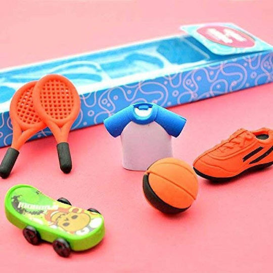 Grupo Erik Eraser Set for Pencil and Pen Sport 5pcs
