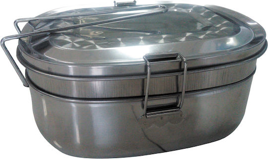 Compass Canteen for Camping Caravan Double Stainless Steel 2pcs