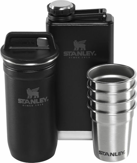 Stanley The Pre-Party Shotglass & Flask Camping Set with 4 Glasses & Flask 230ml 6pcs
