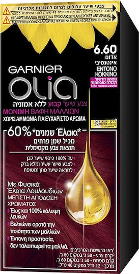 Garnier Olia Mini Боя за коса Без амоняк 6.60 Ярко червено 50гр