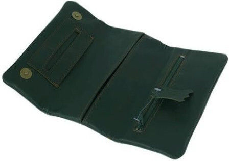 Mestango Lounge Tabaktasche aus Künstliches Leder Grüne mit Magnetverschluss 16x8cm