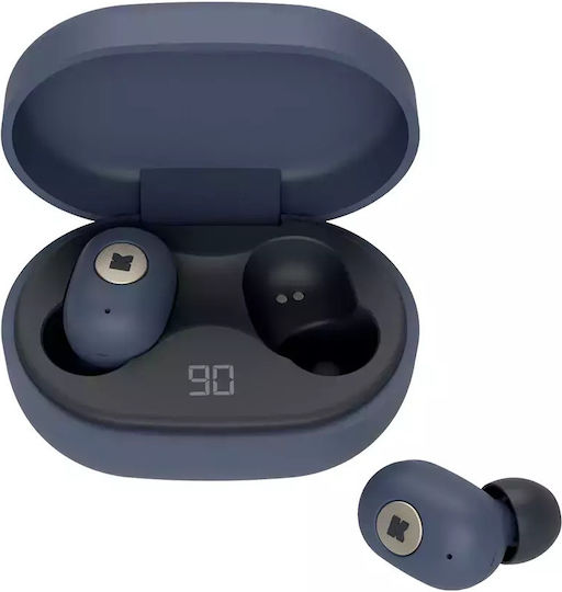 Kreafunk aBEAN In-ear Bluetooth Handsfree Ακουστικά με Θήκη Φόρτισης Μπλε