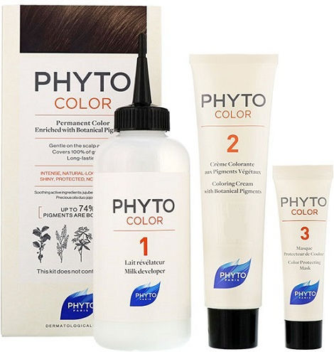 Phyto Phytocolor Βαφή Μαλλιών Χωρίς Αμμωνία 4.77 Καστανό Έντονο Μαρόν 50ml