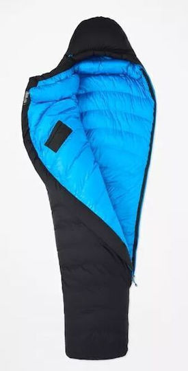 Marmot Sleeping Bag Μονό 3 Εποχών Paiju 10 Black - Clear Blue