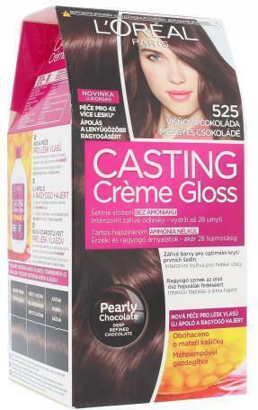 L'Oreal Paris Casting Creme Gloss Vopsea Temporară de Păr fără amoniac 525 Ciocolată cu cireșe negre 48ml