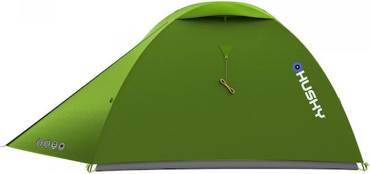 Husky Sawaj Σκηνή Camping Igloo Πράσινη με Διπλό Πανί για 2 Άτομα 230x215x120εκ.
