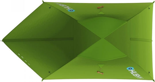 Husky Sawaj Σκηνή Camping Igloo Πράσινη με Διπλό Πανί για 2 Άτομα 230x215x120εκ.