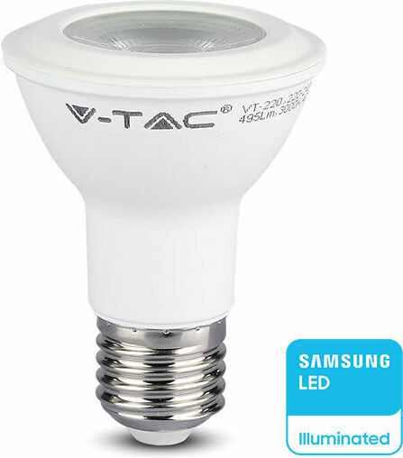 V-TAC VT-220-N LED-Lampe 5.8W 84mm für Fassung E27 und Form PAR20 Kühles Weiß 425lm