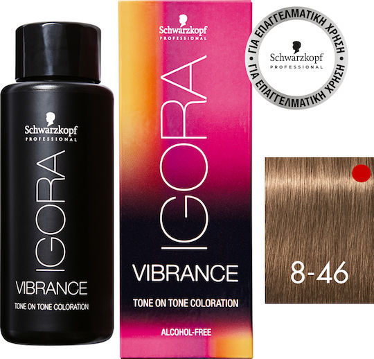 Schwarzkopf Igora Vibrance Temporary Hair Dye no Ammonia 8-46 Blonde Light Beige Maroon 60ml