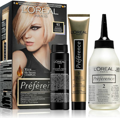 L'Oreal Paris Preference Recital Set Vopsea de Păr 92 Blond iridescent 60ml