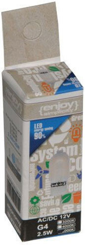 Elvhx LED Bulb 2.5W for Socket G4 Warm White 110lm
