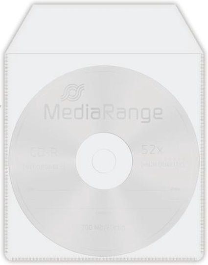 MediaRange CD/DVD Sleeve Transparent 50pcs
