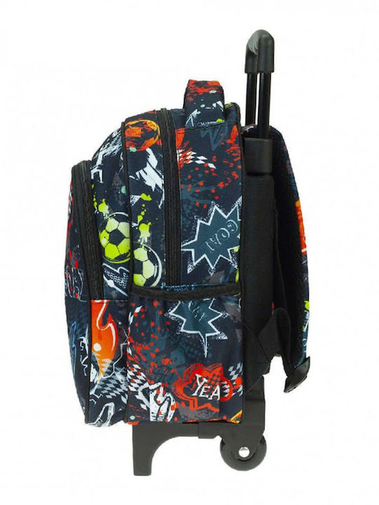 Back Me Up School Bag Trolley Elementary, Elementary Multicolour with Water Bottle Holder 12Liters