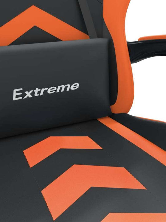 vidaXL 349609 Artificial Leather Gaming Chair with Footrest Orange