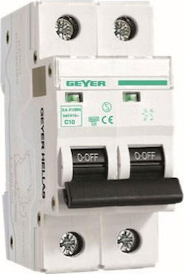 Geyer Αυτόματη Ασφάλεια 6A Διπολική EA106CN