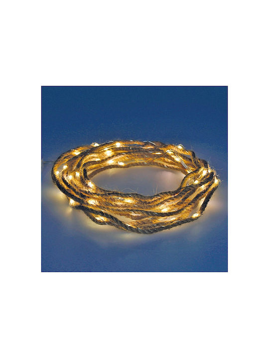 BigBuy Decorative Lamp Garland LED Brown