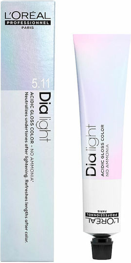 L'Oréal Professionnel Dia Light Toner Gel Χωρίς Αμμωνία 5 Καστανό Ανοιχτό 50ml