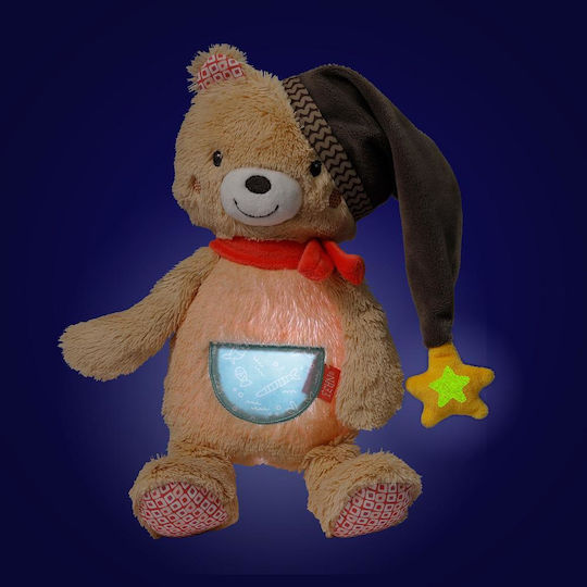 Fehn Sleep Toy Bear made of Fabric with Lights for 0++ Months