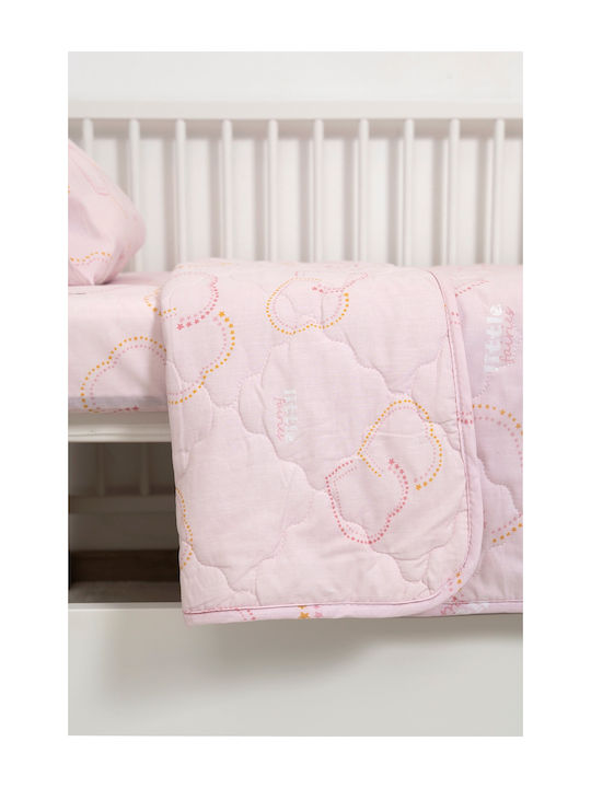 Naf Naf Fairies Set Pătură pentru bebeluși Bumbac Roz 100x140cm