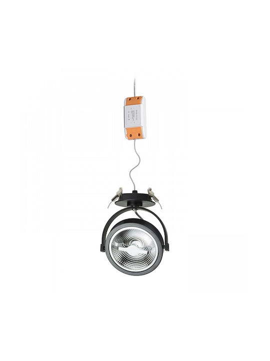 Rendl Light Studio Kelly Μονό LED Θερμό Λευκό Σποτ σε Μαύρο Χρώμα