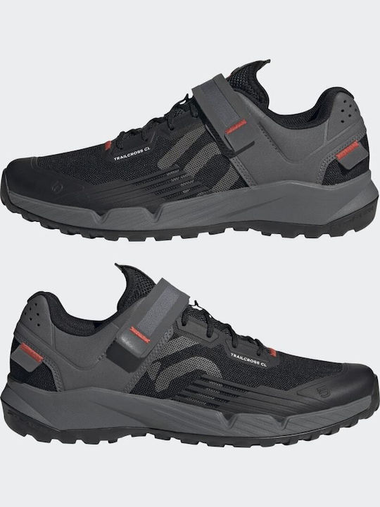 adidas 5.10 Trailcross Clip-In Унисекс Ниски Велосипедни обувки Планински Черен Основен черен / сив три / червен