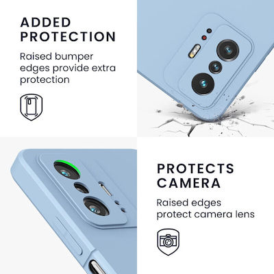 KWmobile Soft Flexible Rubber Back Cover Σιλικόνης Light Blue Matte (Xiaomi 11T / 11T Pro)