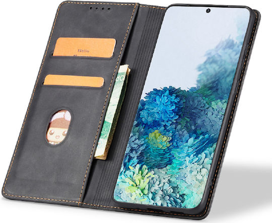 Book Synthetic Leather Black (Xiaomi 12T, Xiaomi 12T Pro)
