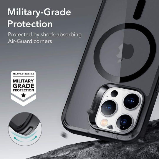 ESR CH Halolock Magsafe Back Cover Silicone / Plastic 0.5mm Frosted Black (iPhone 14 Pro Max)