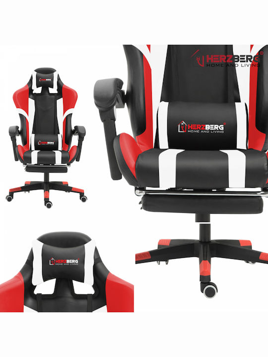 Herzberg HG-8083 Gaming Stuhl mit Fußstütze Grün