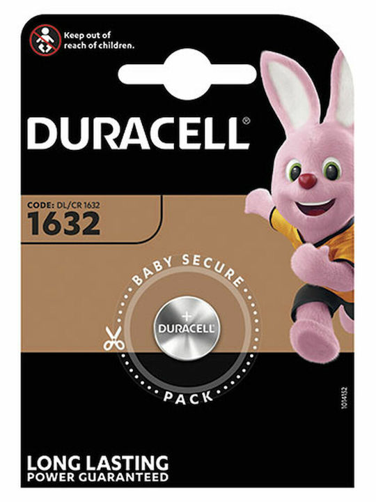 Duracell Long Lasting Power Μπαταρία Λιθίου Ρολογιών CR1632 3V 1τμχ