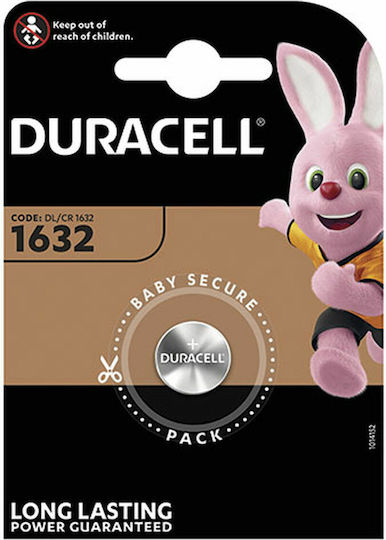 Duracell Long Lasting Power Batterie Lithium für Uhren CR1632 3V 1Stück