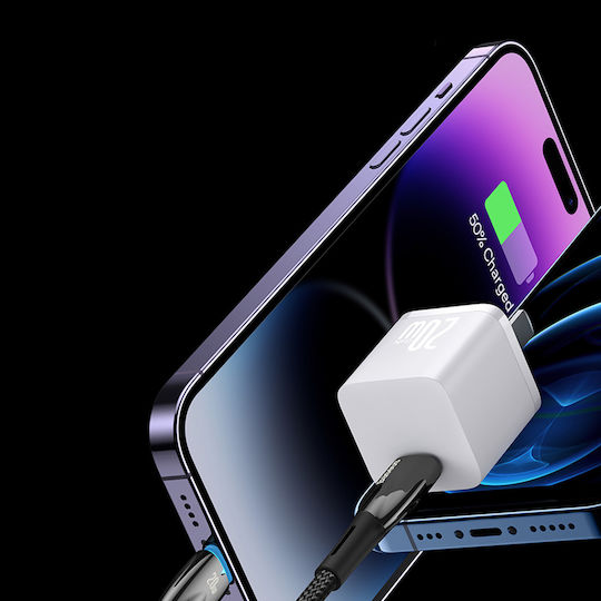 Baseus Glimmer Braided USB to Lightning Cable Μαύρο 2m (CADH000301)