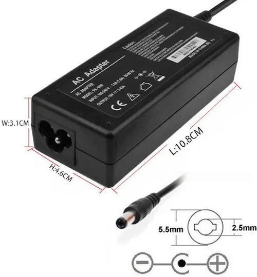 Universal Power Adapter 12V 5A with Power 60W (AP060W-12V)