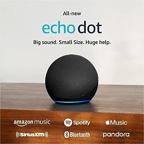 Amazon Echo Dot (5th Gen) Умен хъб Wi-Fi / Bluetooth Съвместим с Alexa