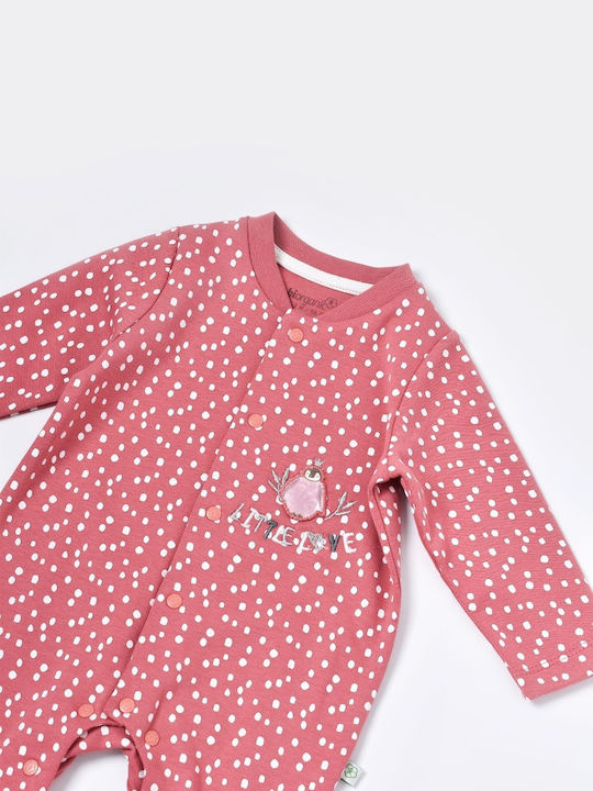 Biorganic Baby Bodysuit Set Long-Sleeved Pink