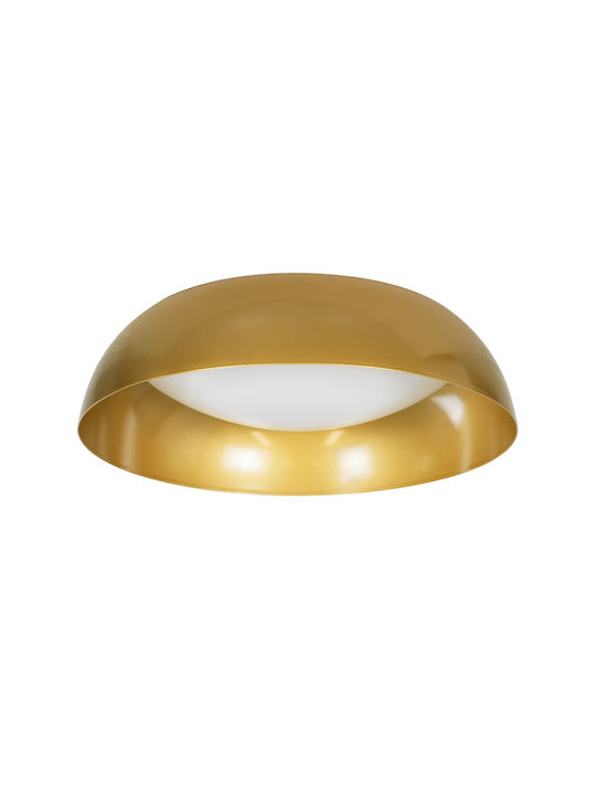 GloboStar Anatolia Ceiling Mount Light 43cm Gold with Integrated LED and Remote Control
