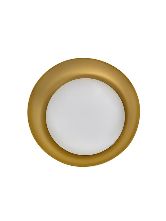 GloboStar Anatolia Ceiling Mount Light 43cm Gold with Integrated LED and Remote Control