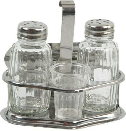 Metano Salt/Pepper Shaker Set with Stand 4pcs M040001