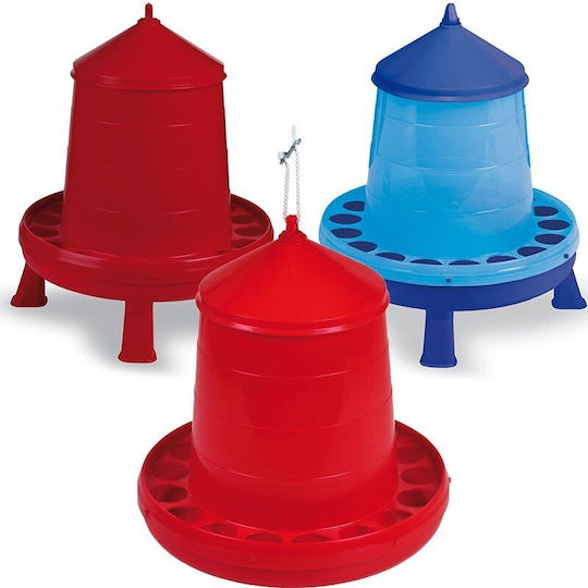 Copele Plastic Alimentator pentru Găini și Păsări cu Capacitate 4kg 30x30x30cm.