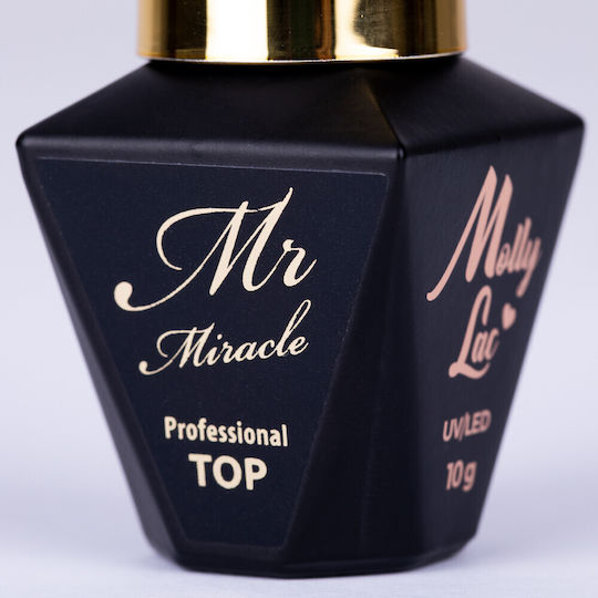 Molly Lac Top Coat για Ημιμόνιμα Βερνίκια 10ml
