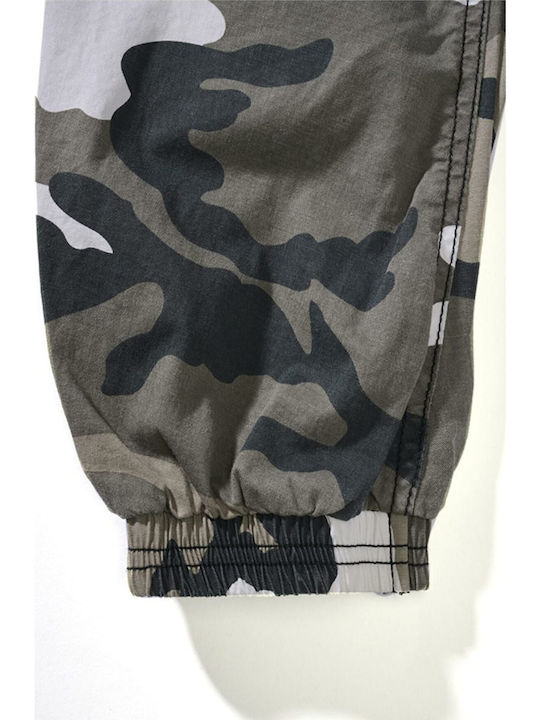 Herrenhose Cargo Elastisch Slim Fit Grau
