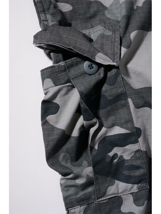 Ανδρική Βερμούδα Cargo Grey Camo