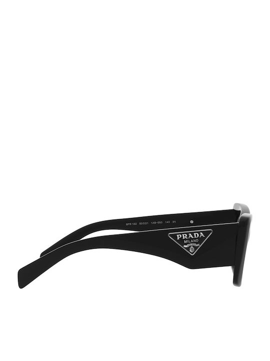 Prada Ochelari De Soare Pentru Femei Cu Ramă Neagră Din Plastic Și Lentile Gri PR13Z2 1AB5S0