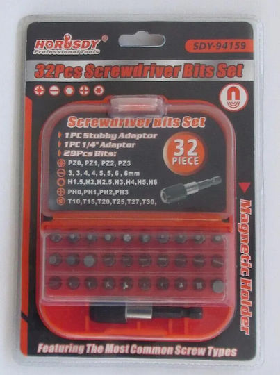 Horusdy Set 32 Schraubendreher-Bits E-Commerce-Website / Gerade / Kreuz